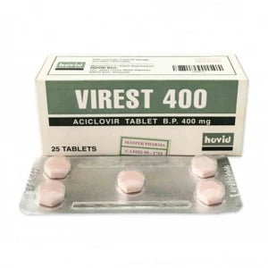 VIREST (Aciclovir) 400MG X 25 TABS(1 PACK)