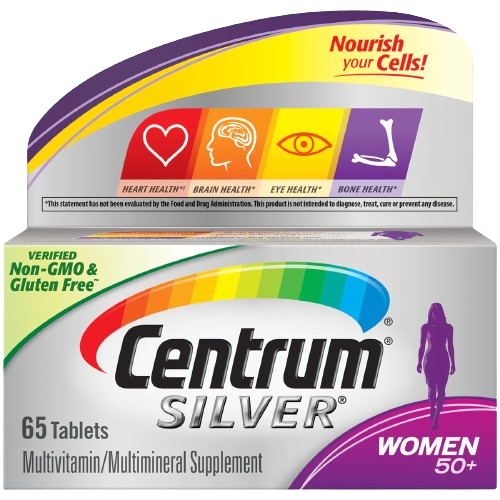 Centrum Silver Women 50+ Multivitamin Tablets X 65