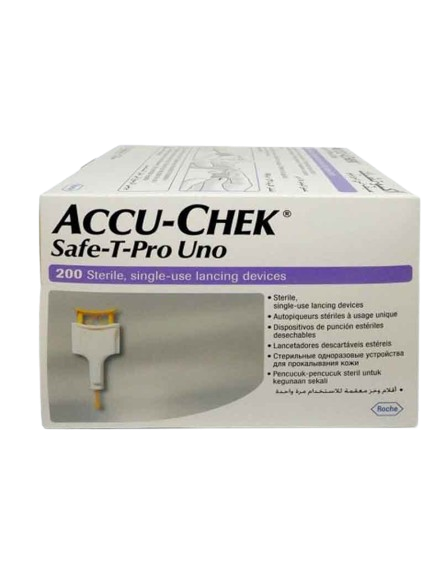 Accu-Chek Safe-T-Pro Uno Lancets x 200