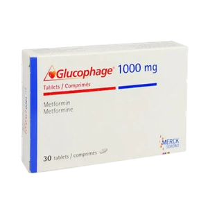 Glucophage 1000mg Tabs x30