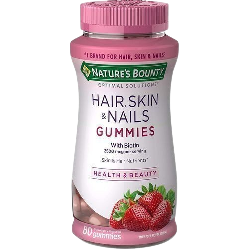 Nature's Bounty Hair, Skin and Nails Gummies X 80