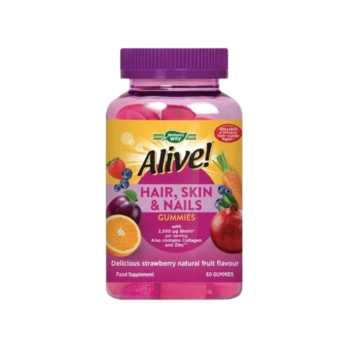 Nature's Way Alive! Hair Skin & Nails Gummies X 60